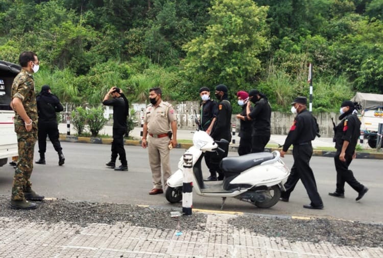 Joint search operation conduct by Punjab and Himachal police in Damtal