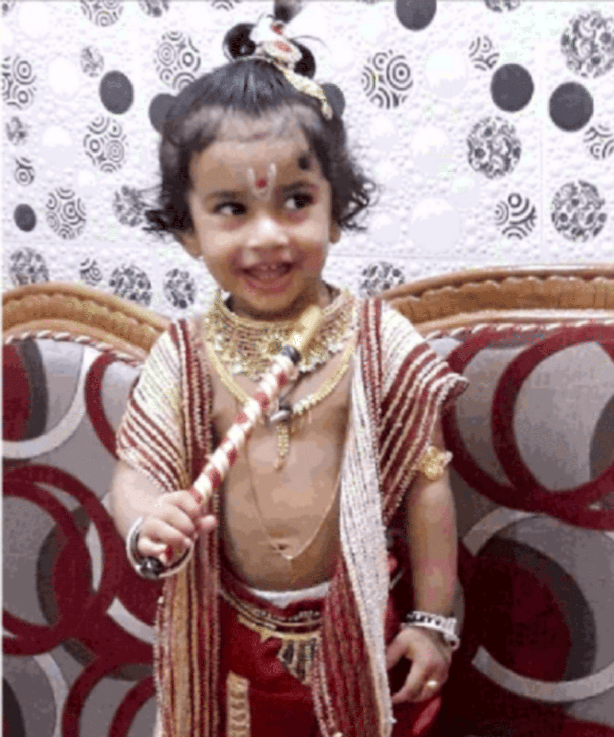 Krishna Janmashtami 2020: cute photo of kanha krishna in varanasi