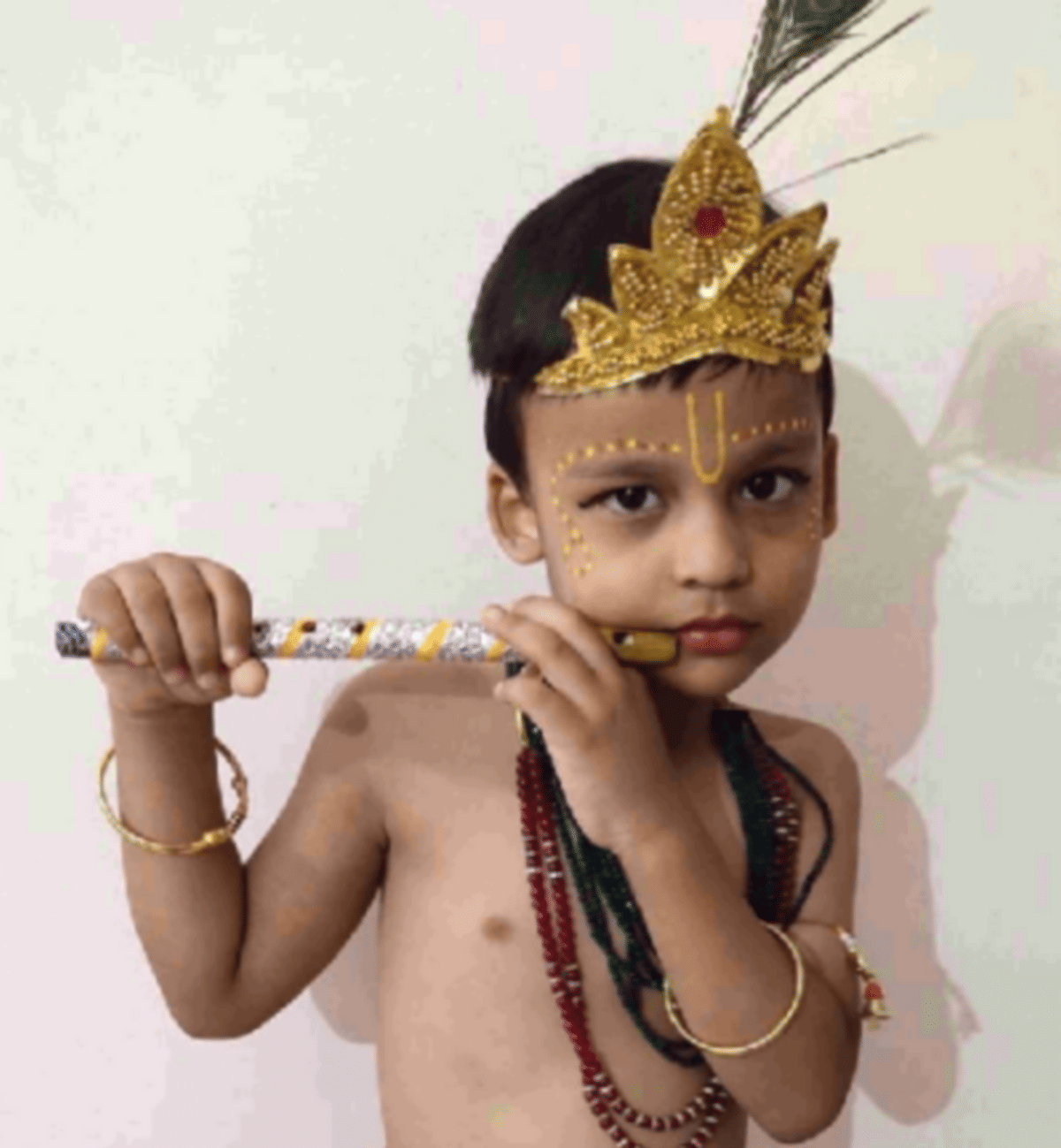 Krishna Janmashtami 2020: cute photo of kanha krishna in varanasi