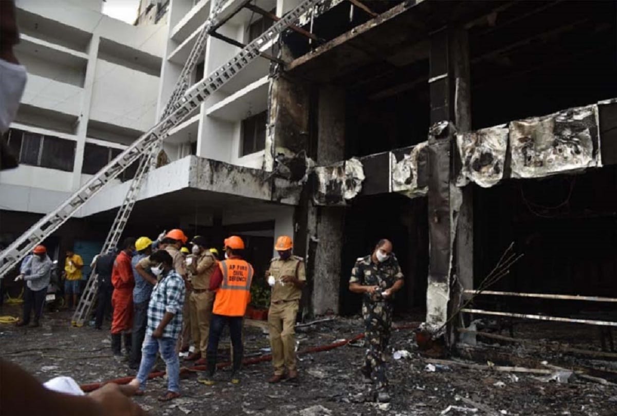 Vijayawada fire accident, Police arrested 3 officials of Ramesh Hospitals,Vijayawada for neglectingelectrical repairs in adhra pradesh