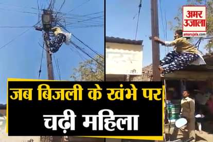 viral video of electrician usha jagdale climbing on electric poles