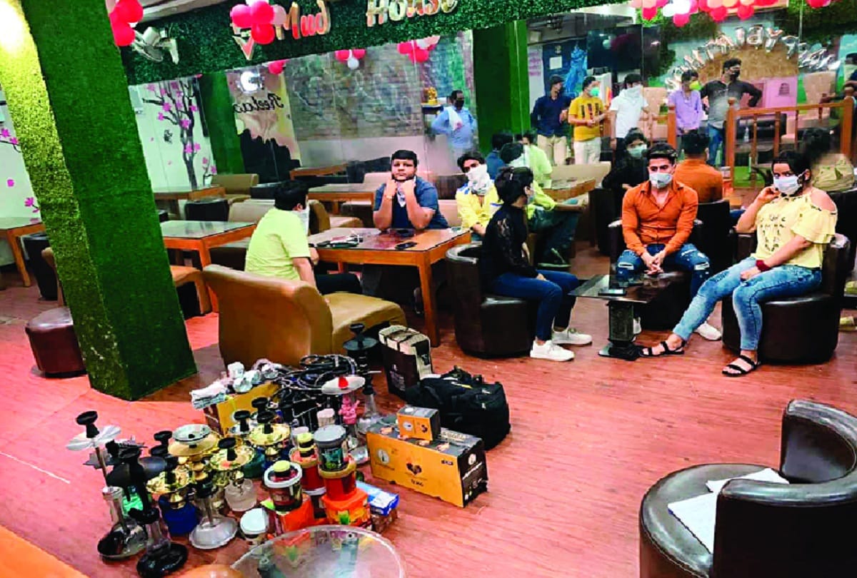 103 people caught blowing smoke in three hookah bars in delhi