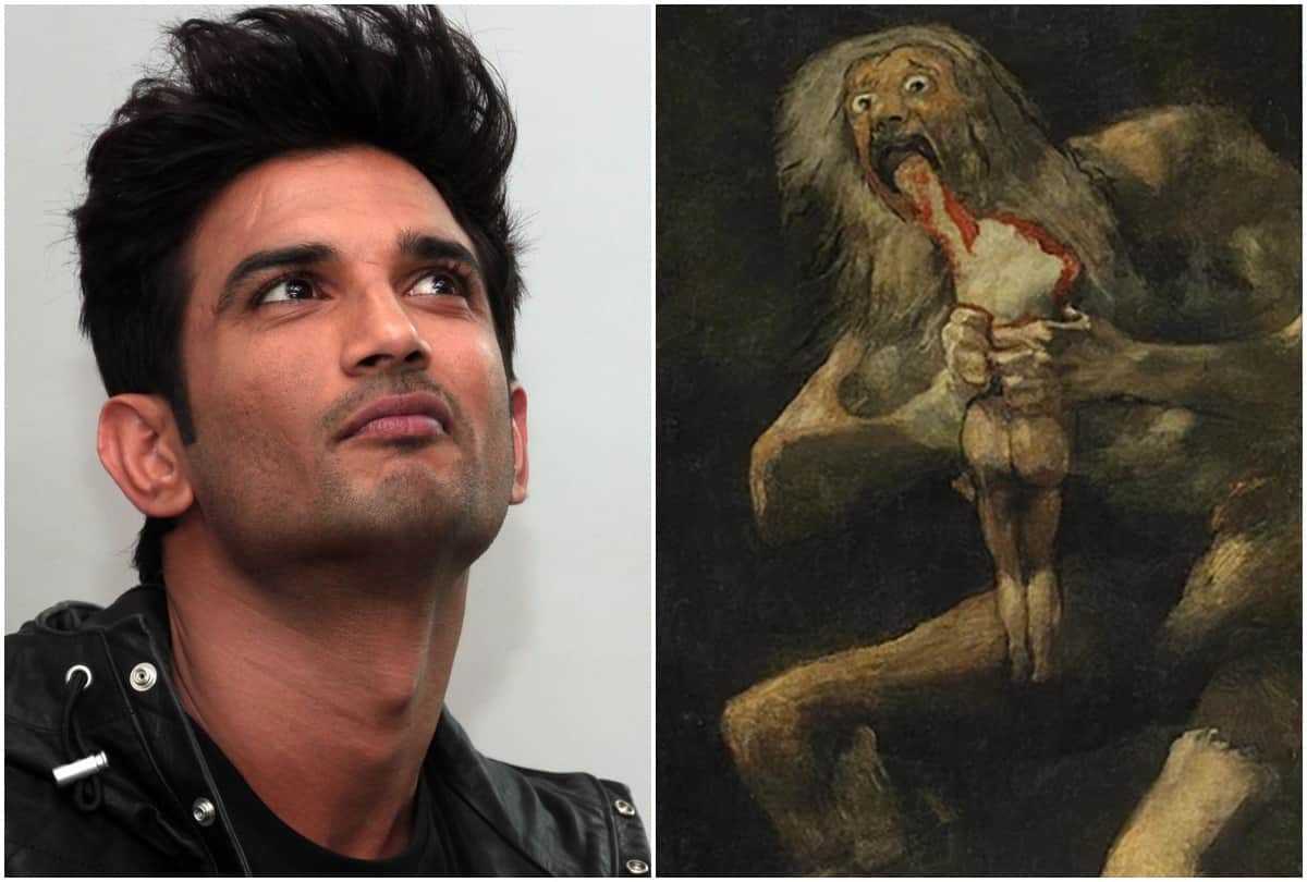 Sushant Singh Rajput Rhea Chakraborty Europe Trip Saturn Devouring His Son Francisco Goya Painting