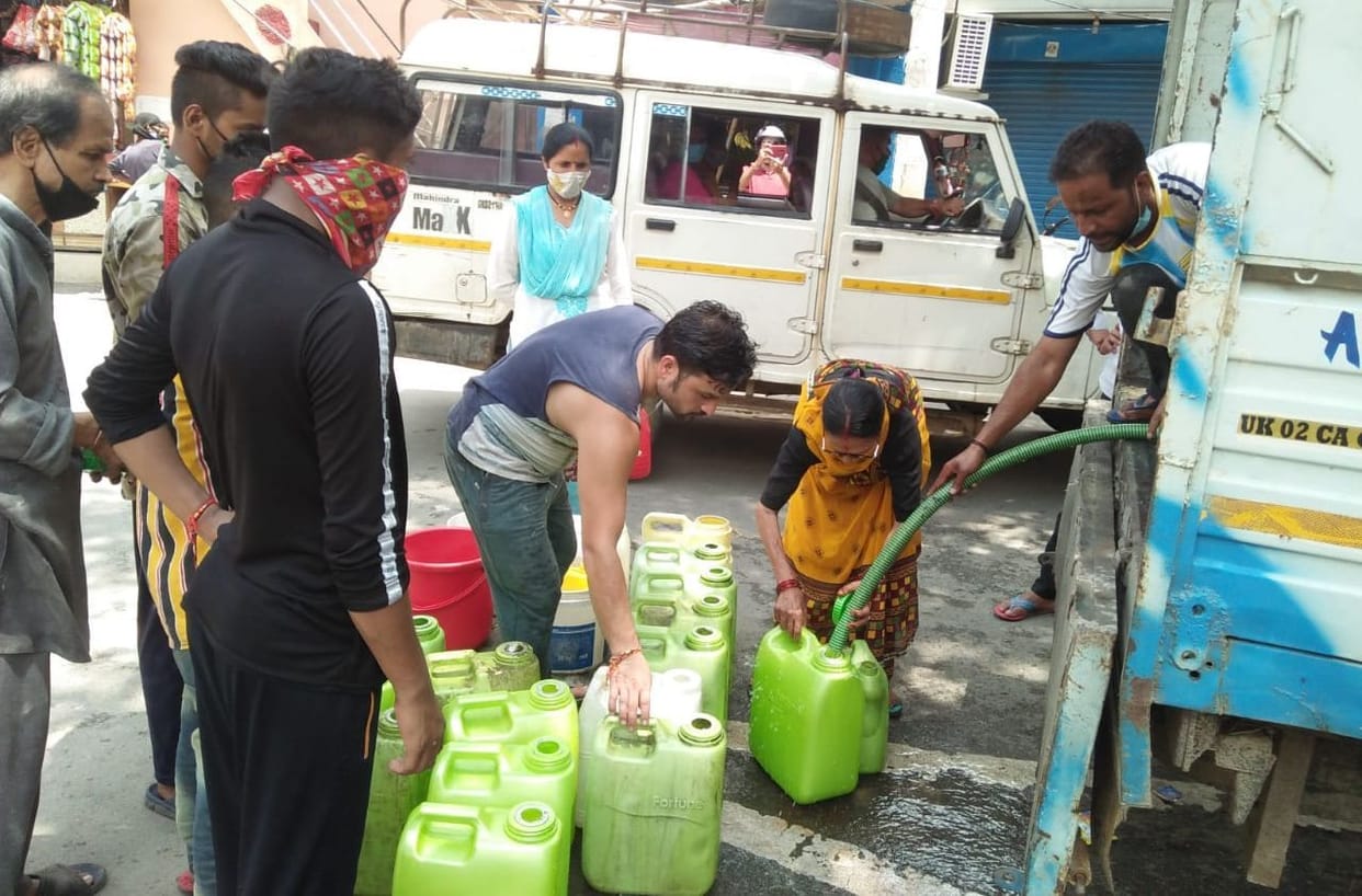water scarcity for about 40k population