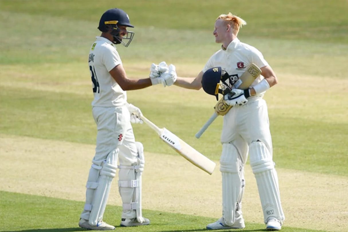 Bob Willis Trophy Jordan-Jacks biggest partnership of 178 years by Kent Cricket Club