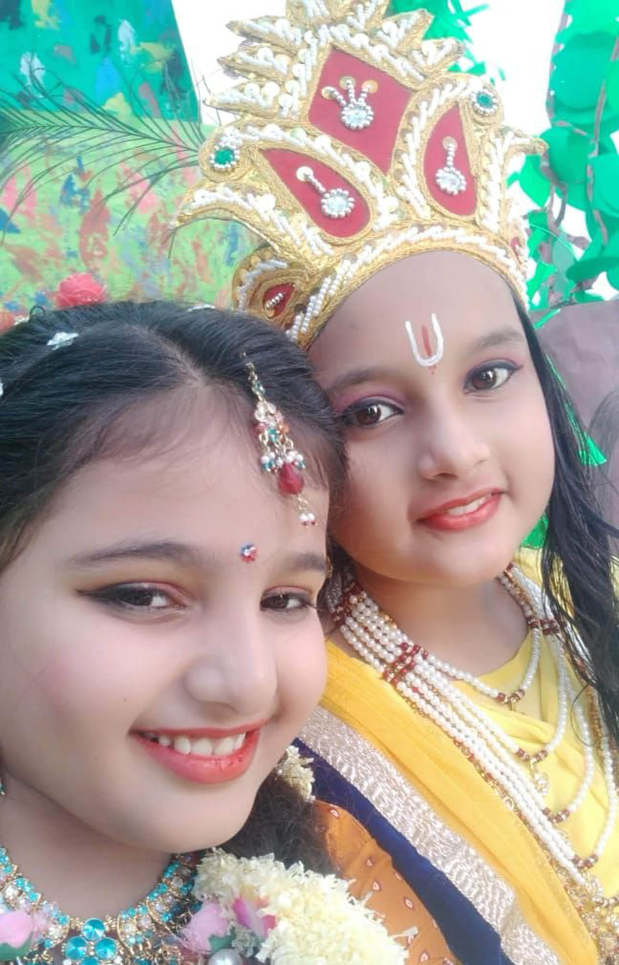 Hours and gongs echoed as Shri Krishna was born