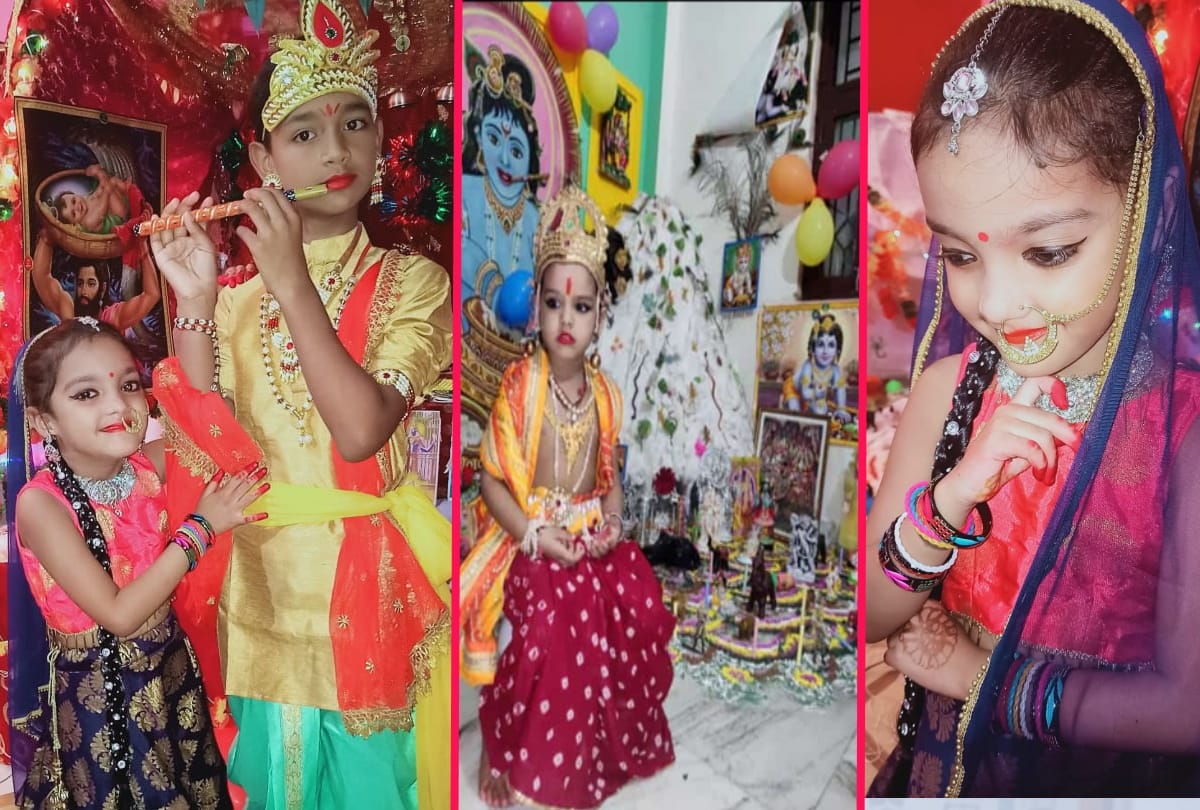 Janmashtami 2020 celebration in gorakhpur temple and decoration in house