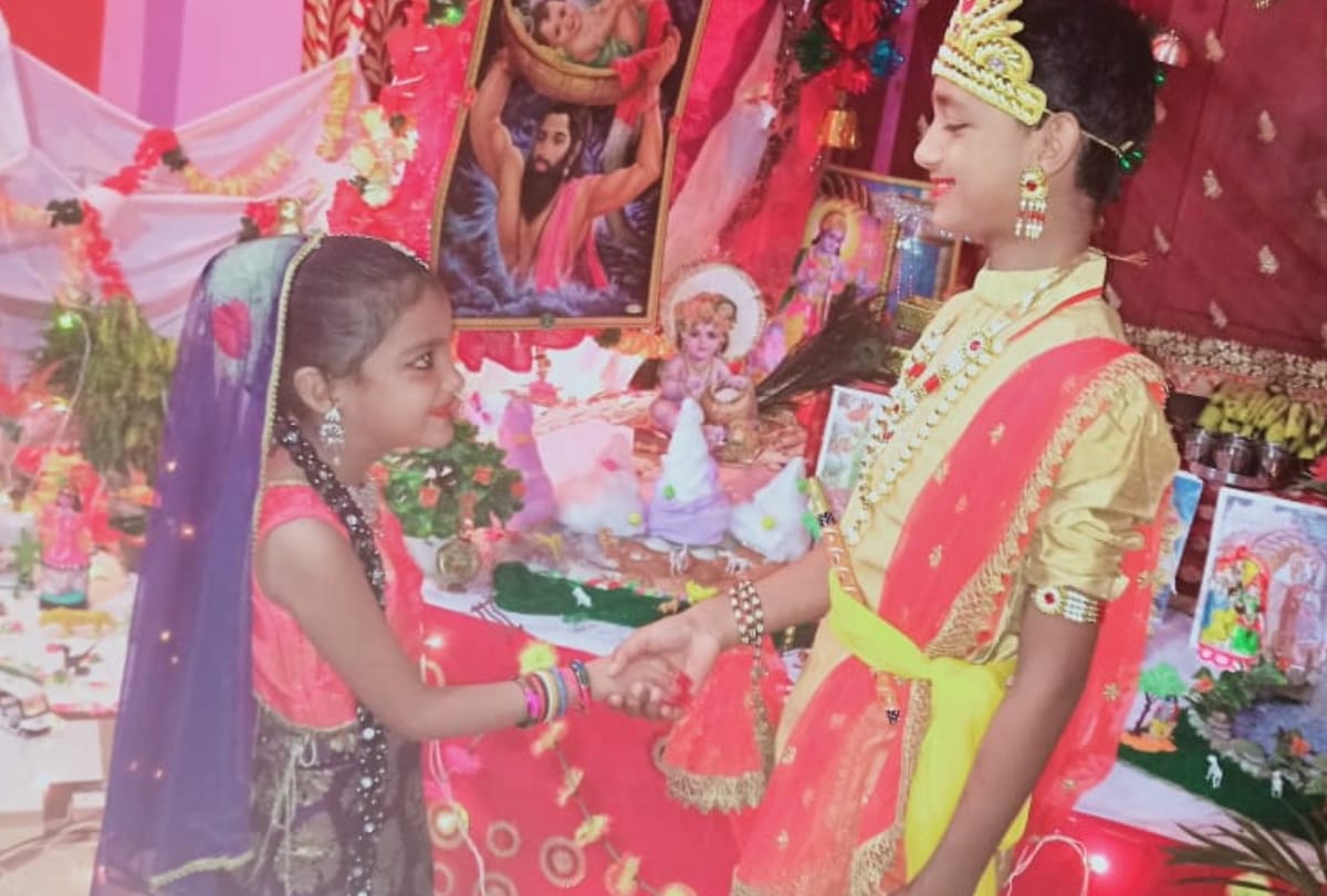 Janmashtami 2020 celebration in gorakhpur temple and decoration in house