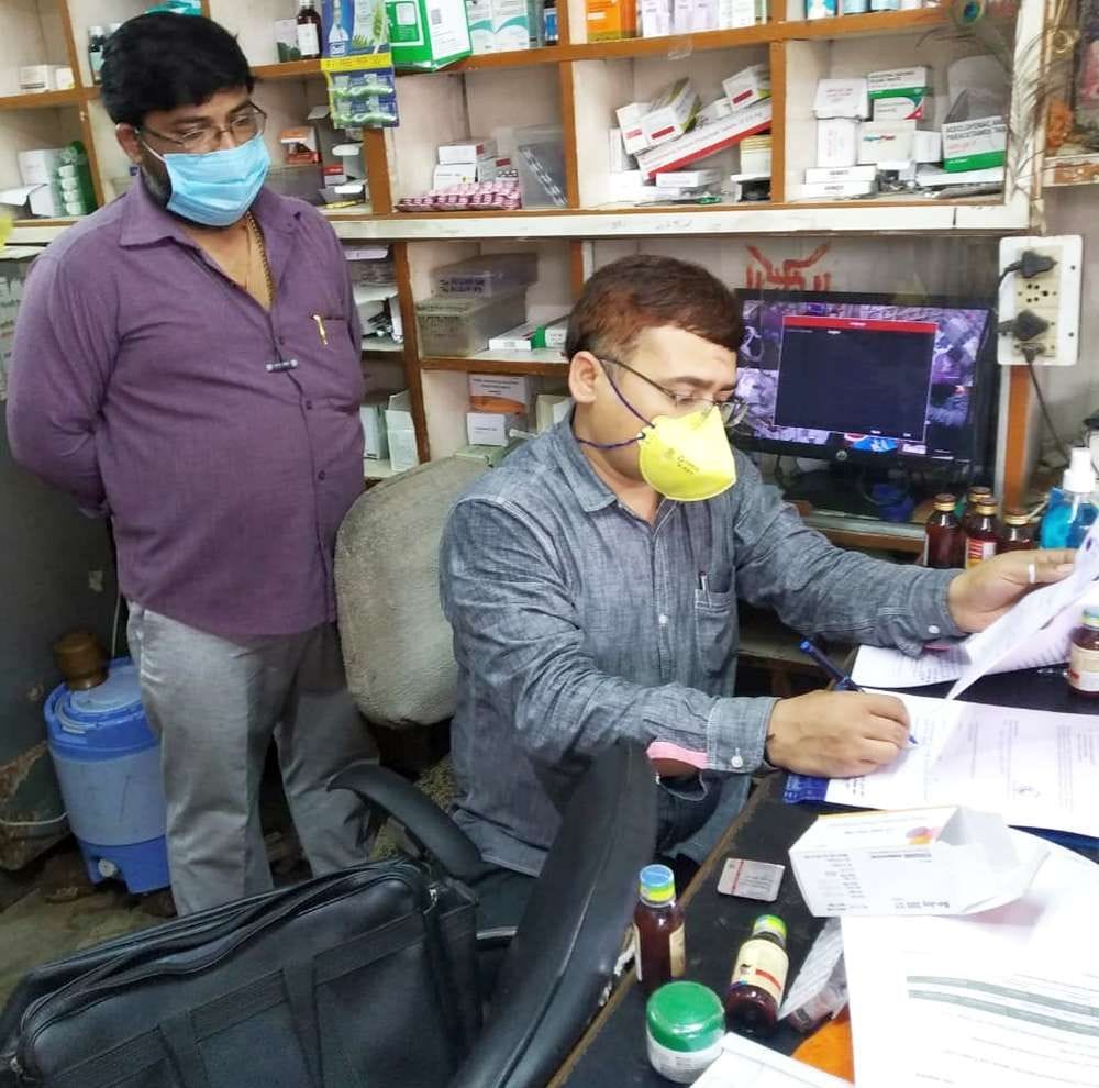 drug inspector three medicine sample take in mahoba