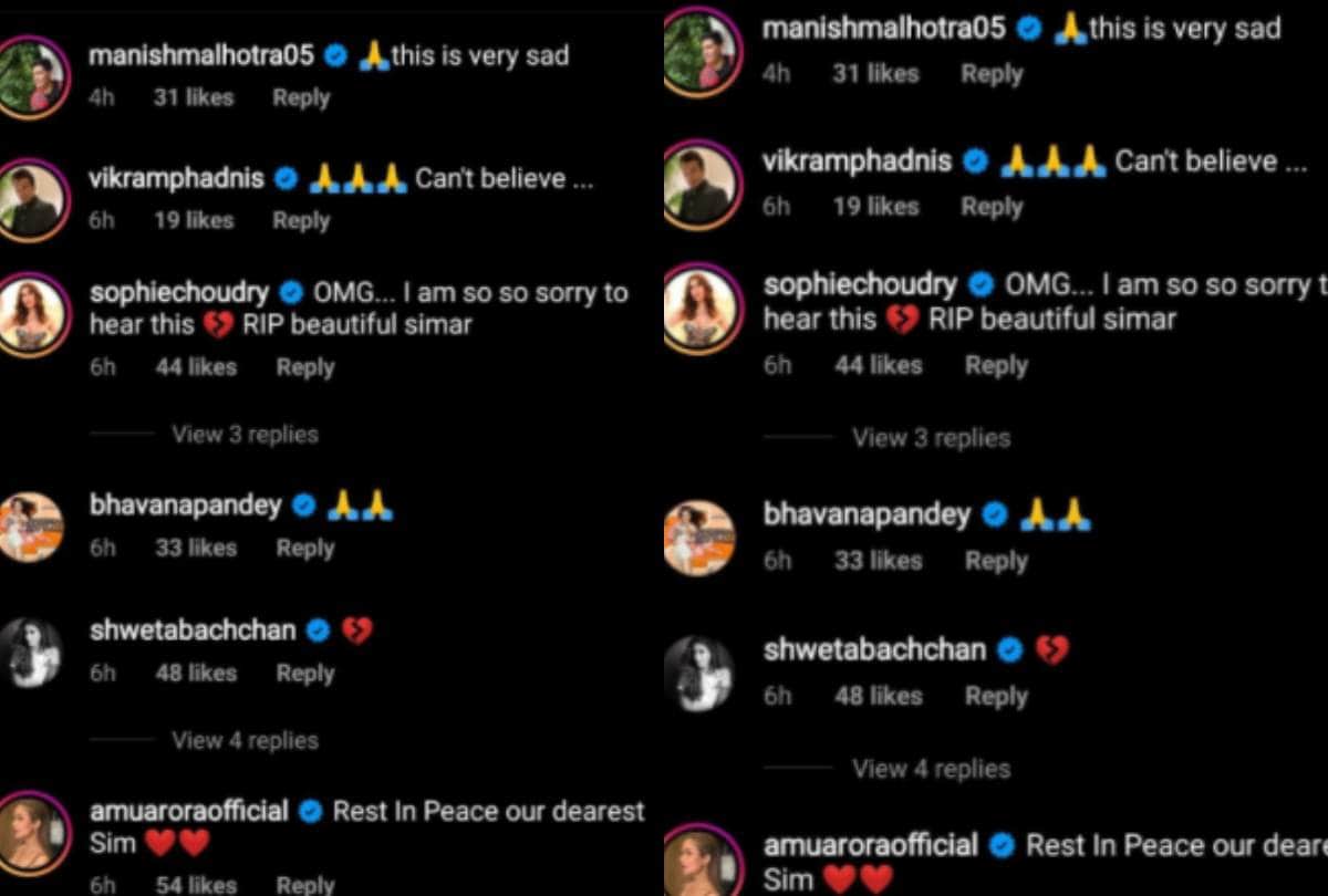 Simar Dugal passes away Malaika Arora and other celebrities mourn the demise of former model