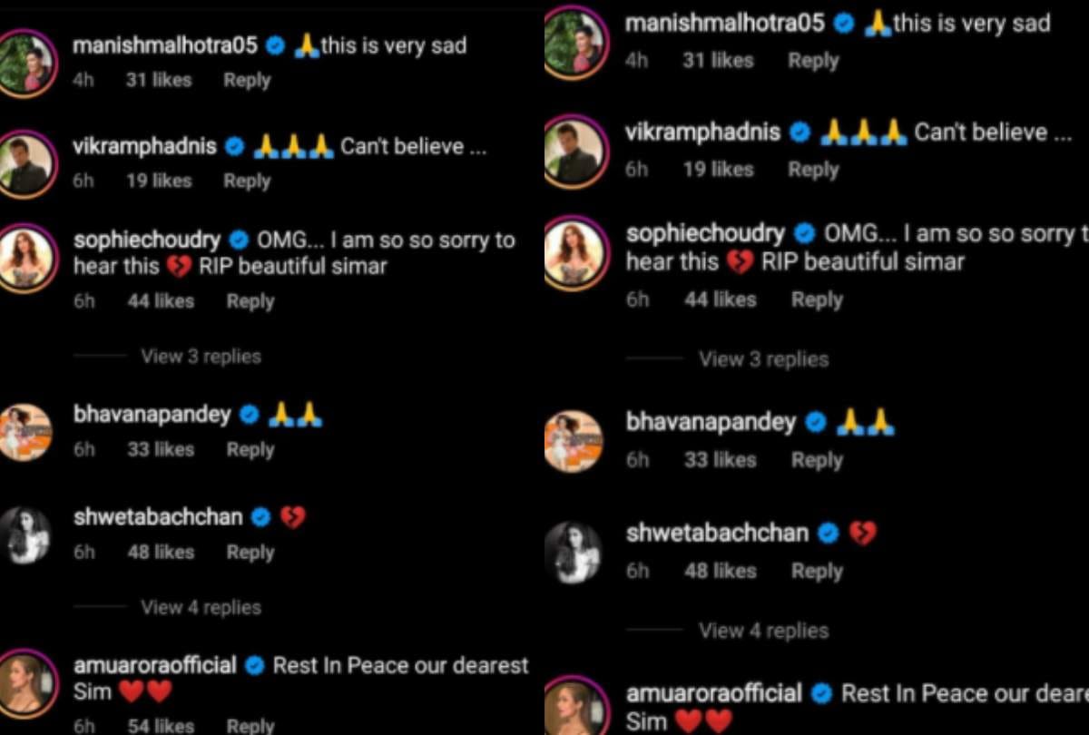 Simar Dugal passes away Malaika Arora and other celebrities mourn the demise of former model
