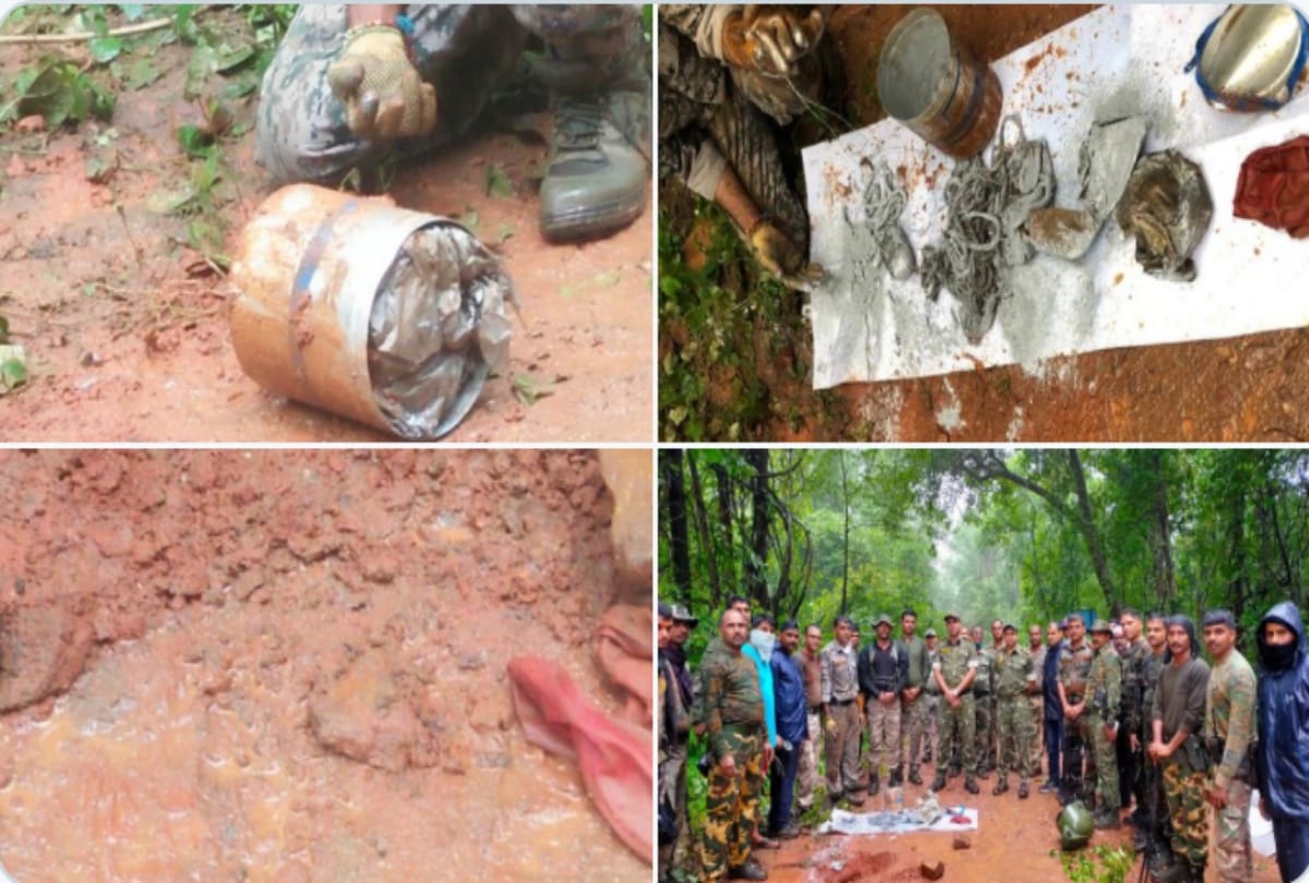 Maharashtra Gondia police recovered IED explosives planted by Naxalites during a search operation