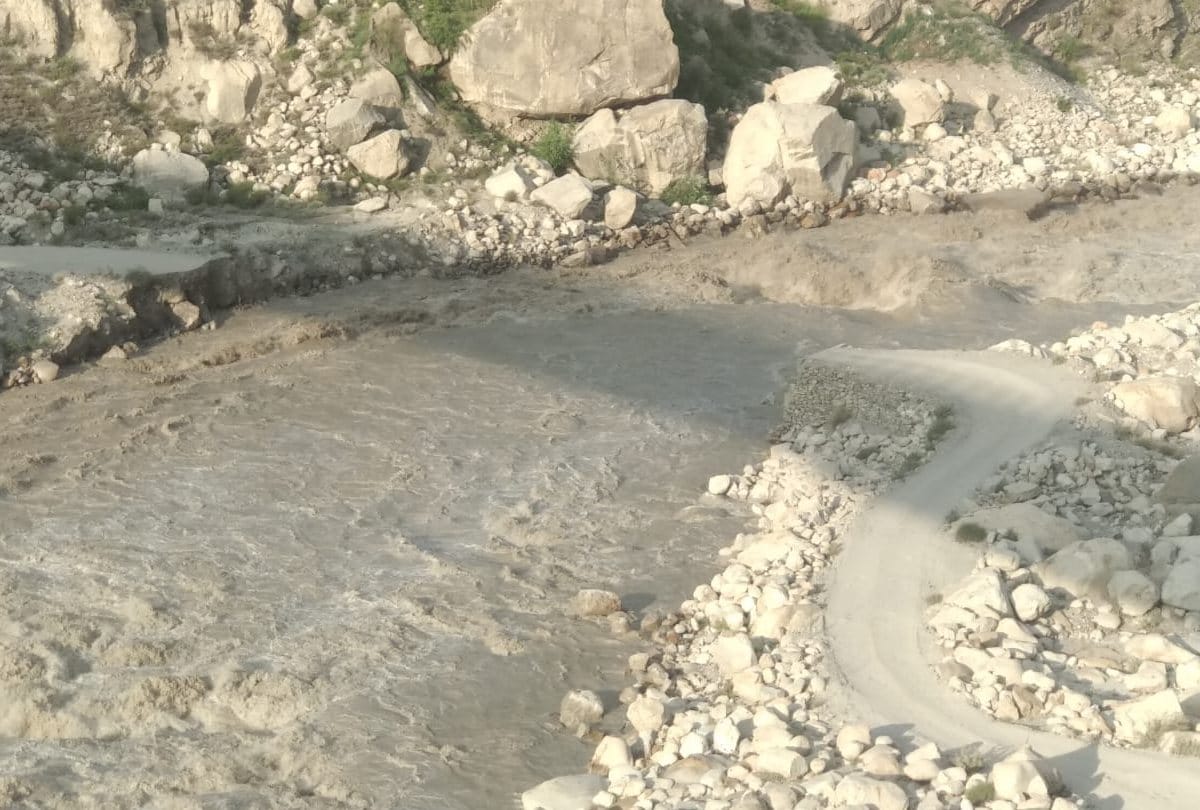 himachal weather report flash floods in Kerang khad kinnaur Bridge collapses