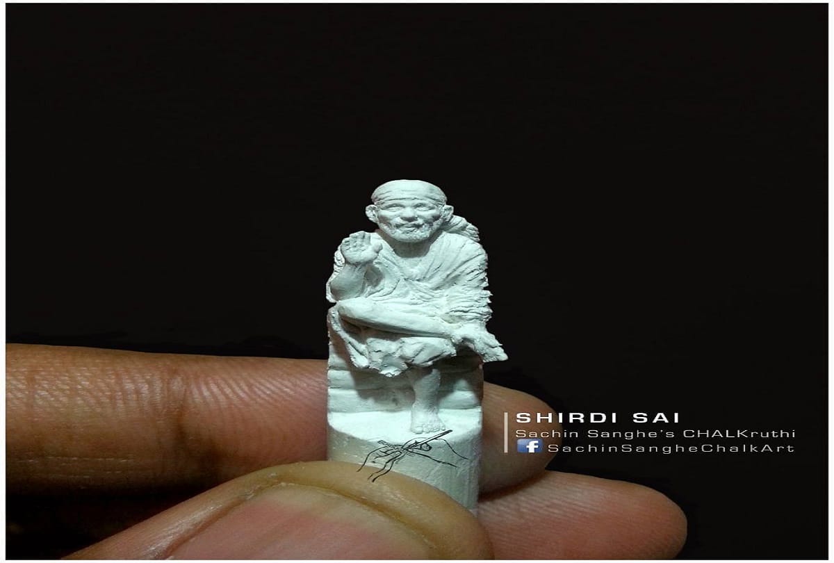 Banglore engineer makes sculpture by chalk Amitabh Bachchan also praised his art
