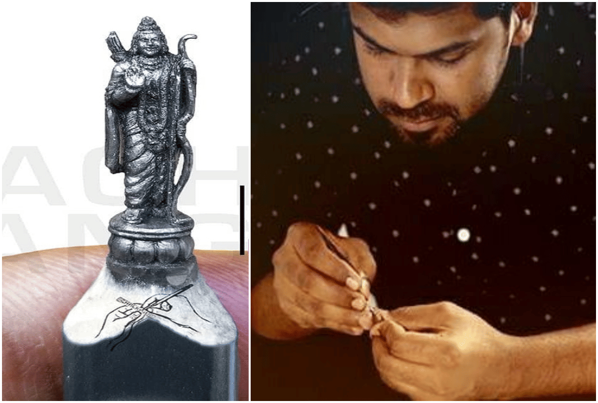 Banglore engineer makes sculpture by chalk Amitabh Bachchan also praised his art