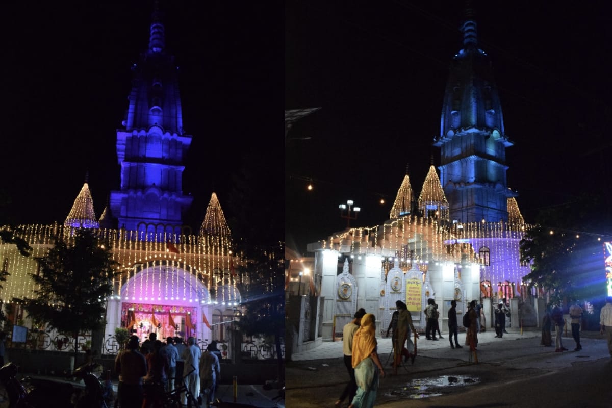 shri krishna janmashtami 2020: kanha temple in meerut and nearby District filled with lights