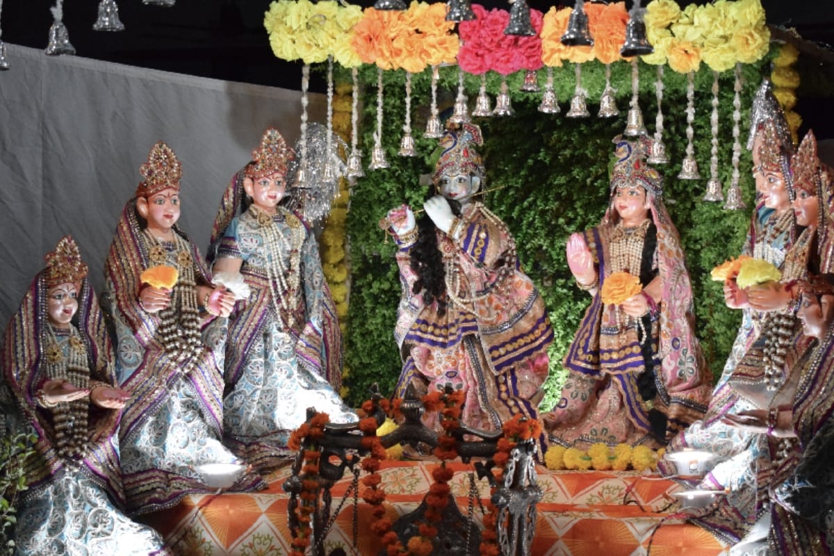 There was gaiety in the house, Krishna bhajan kept echoing