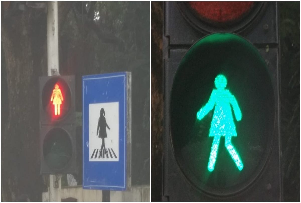mumbai bmc change traffic signal icon men to women become global women equality efforts