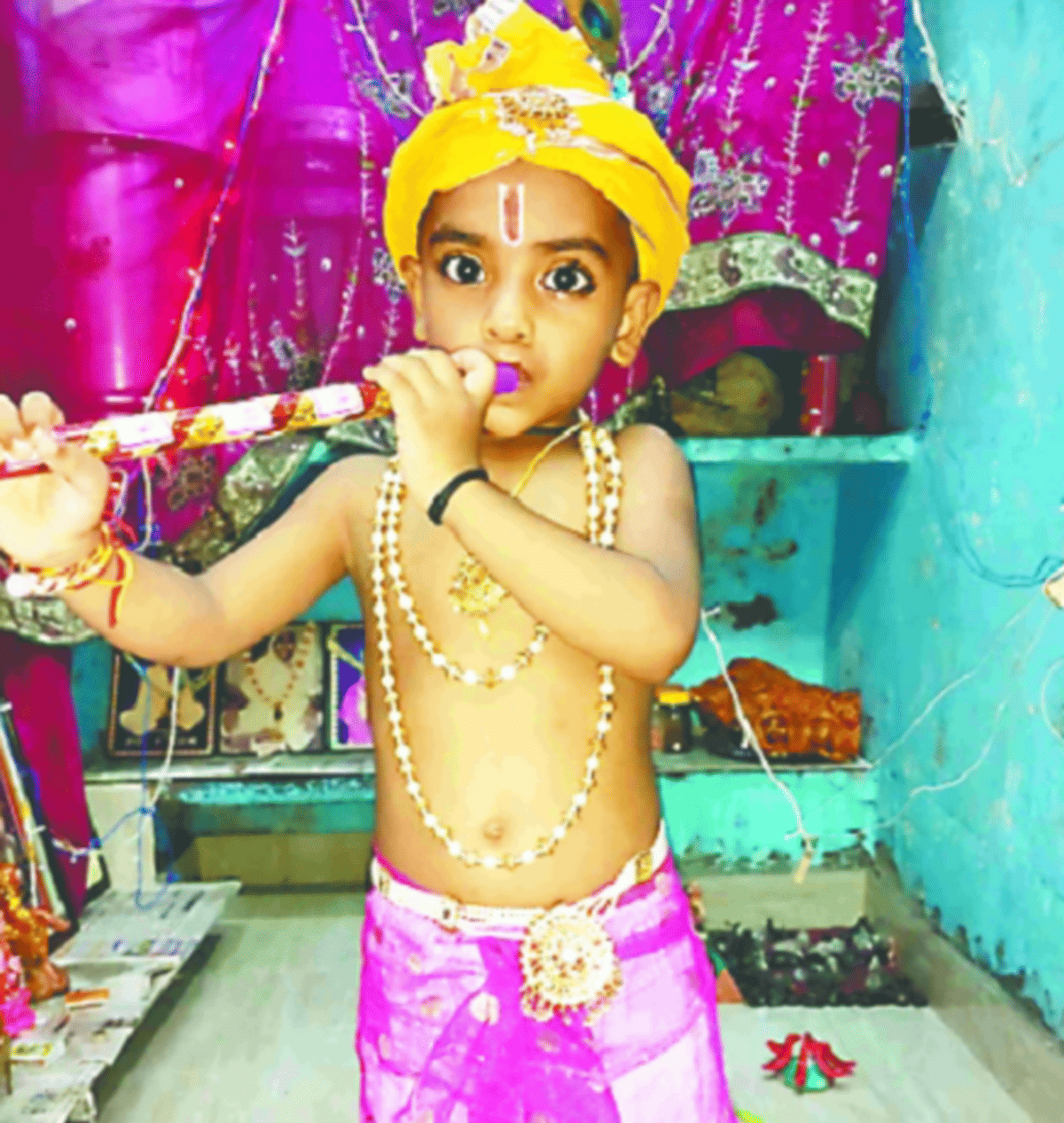 Krishna janmashtami 2020 varanasi celebration janmashtami kashi kanha krishna radhe