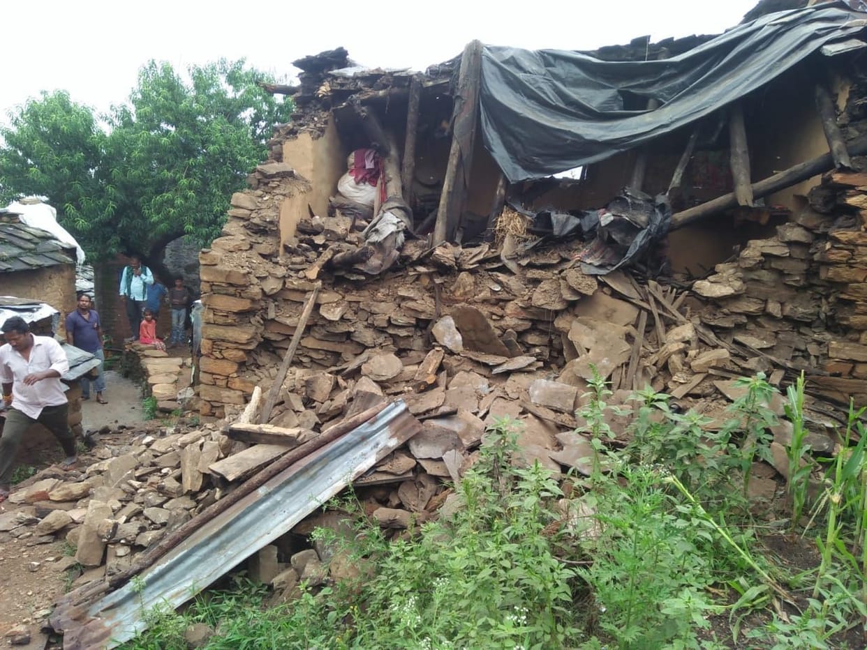 rain damages houses of bageshwar