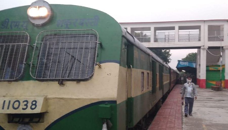 Two railway employees left for special train on the first day