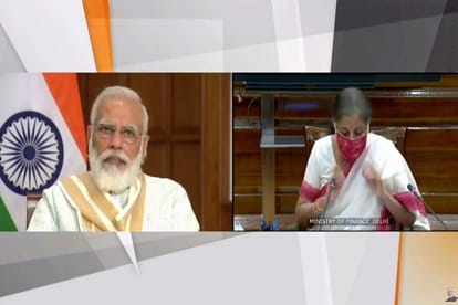 प्रधानमंत्री नरेंद्र मोदी और वित्त मंत्री निर्मला सीतारमण