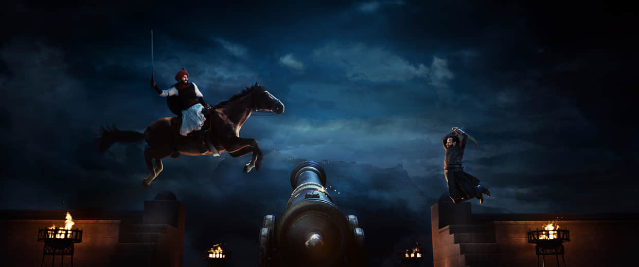 Ajay Devgn and Saif Ali Khan talk about Tanhaji The Unsung Warrior Climax action sequence before on air on television