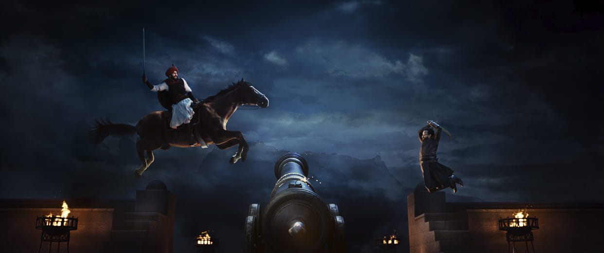 Ajay Devgn and Saif Ali Khan talk about Tanhaji The Unsung Warrior Climax action sequence before on air on television