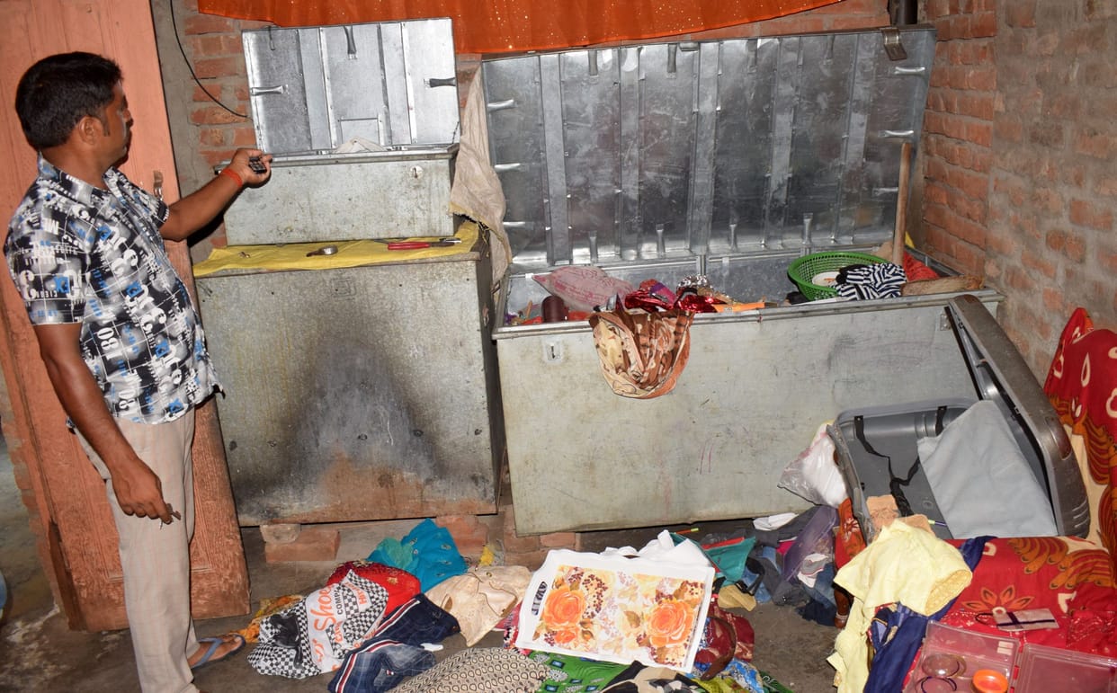 theft in three houses