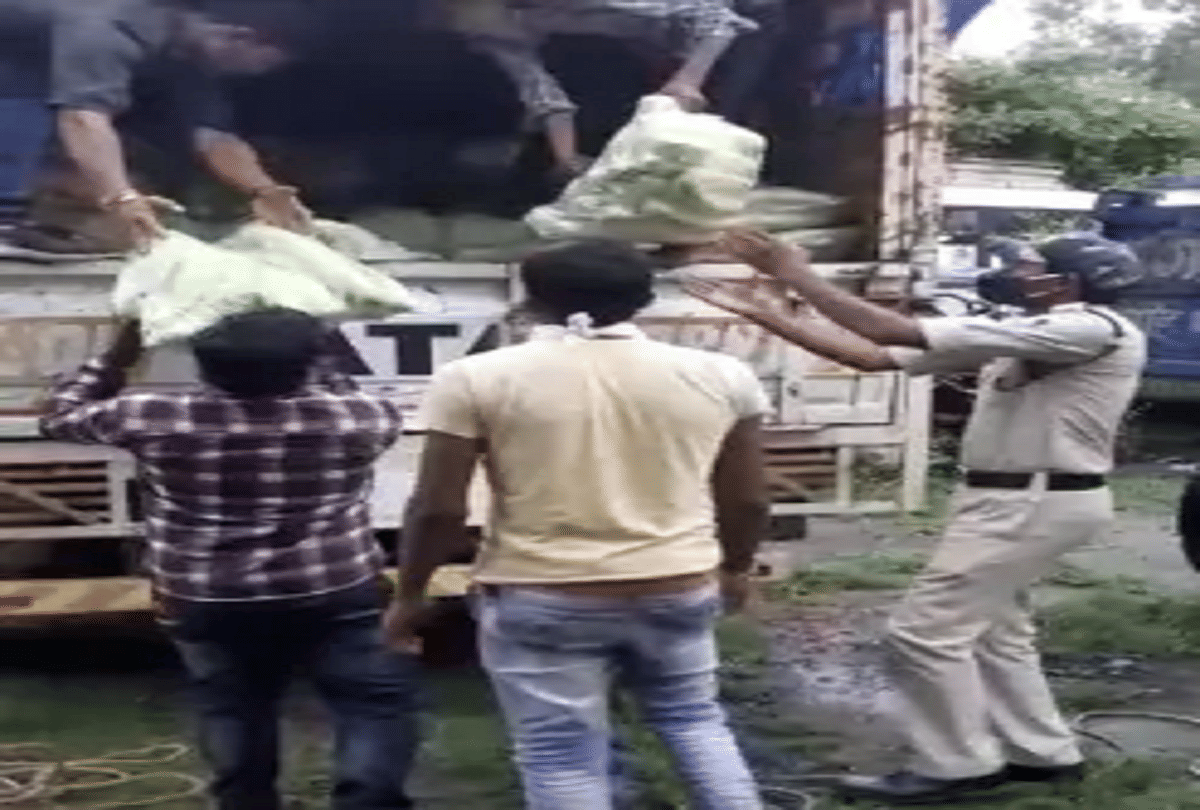 Bhakiyu Kisan District President was smuggling hemp caught in checking