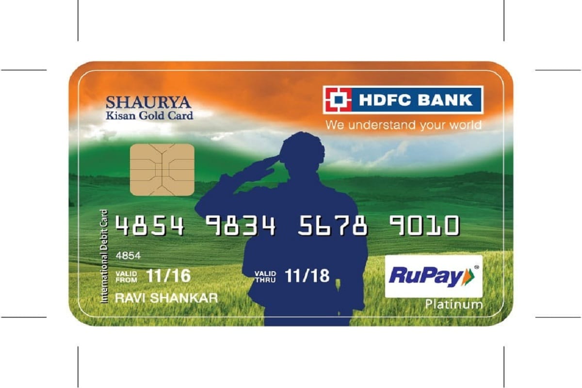 HDFC Bank launched first shaurya kgc card for armed forces on occassion of Independence Day
