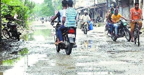 When the road to the residence of the Union Minister is bad, then who cares for the rest