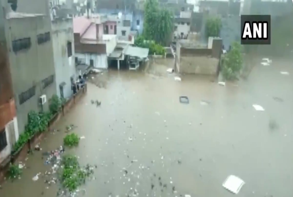 Heavy rain in Jaipur news face severe water logging as city receives heavy rainfall today