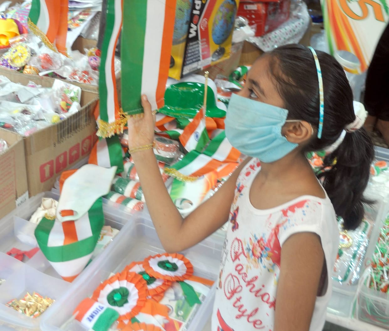 This time the sale of flags decreased