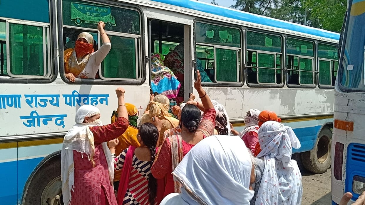 protest for rejoining, pti, arrested, jind