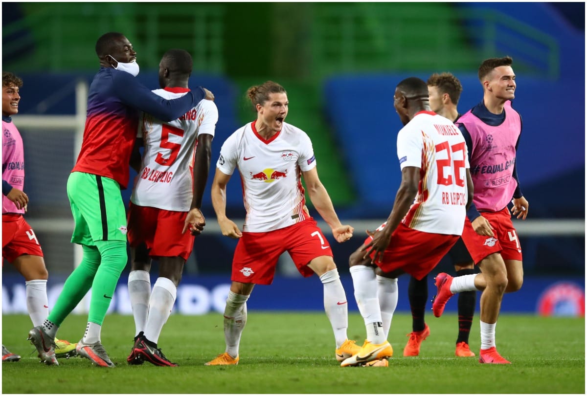 Champions League Leipzig beat Atletico to book historic meeting with PSG