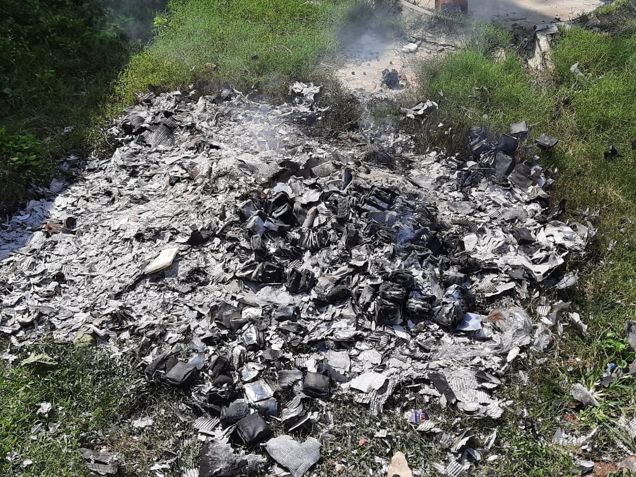 Government expiry medicines are being disposed of by burning