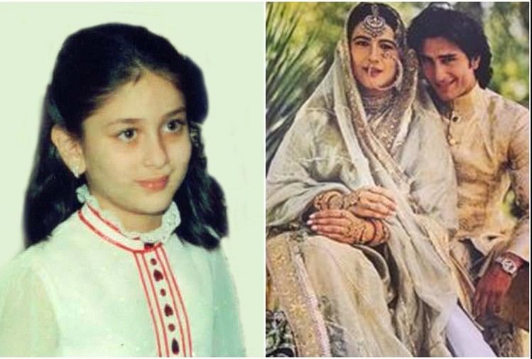 Saif Ali Khan Birthday: When Kareena Kapoor Attends Saif Marriage With Amrita Singh - Entertainment News: Amar Ujala - सैफ की पहली शादी में मेहमान बनकर पहुंची थीं नन्ही करीना, अब दूसरे