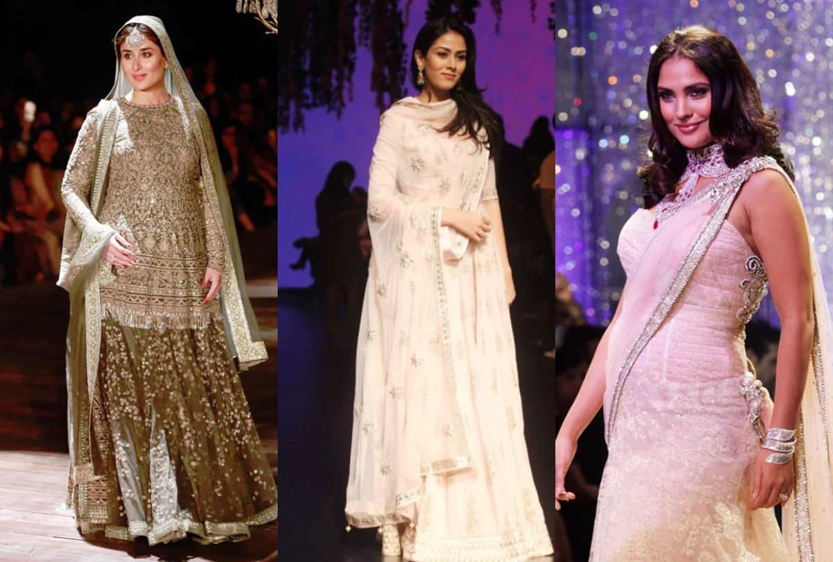 kareena kapoor neha dhupia malaika arora more celebrities flaunt baby bump in ramp walk
