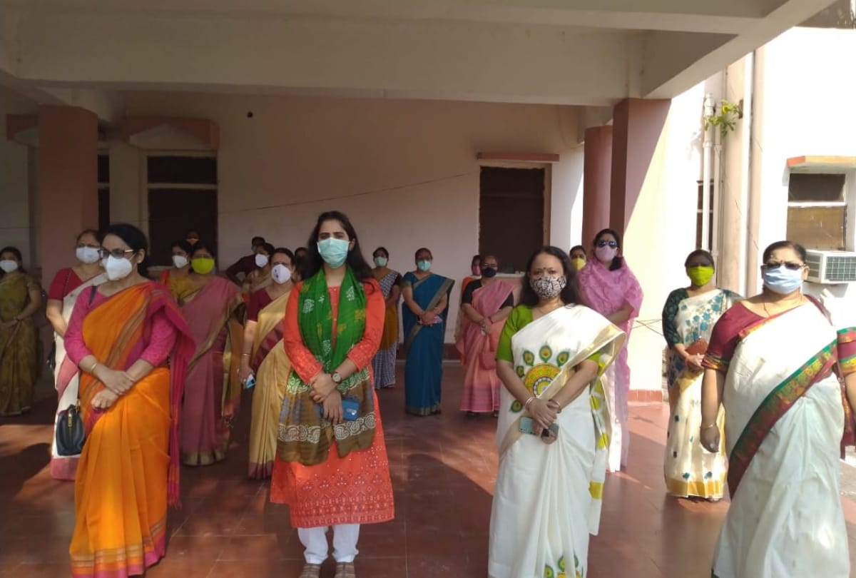 Independence Day 2020 celebration on Hoisted National Flag in gorakhpur