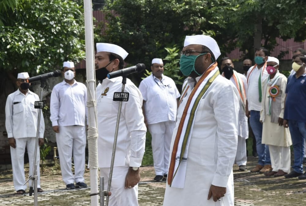 People celebrate independence day in Uttar Pradesh.