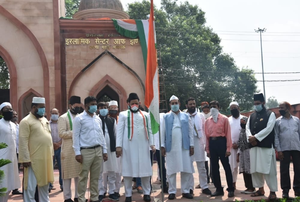 People celebrate independence day in Uttar Pradesh.