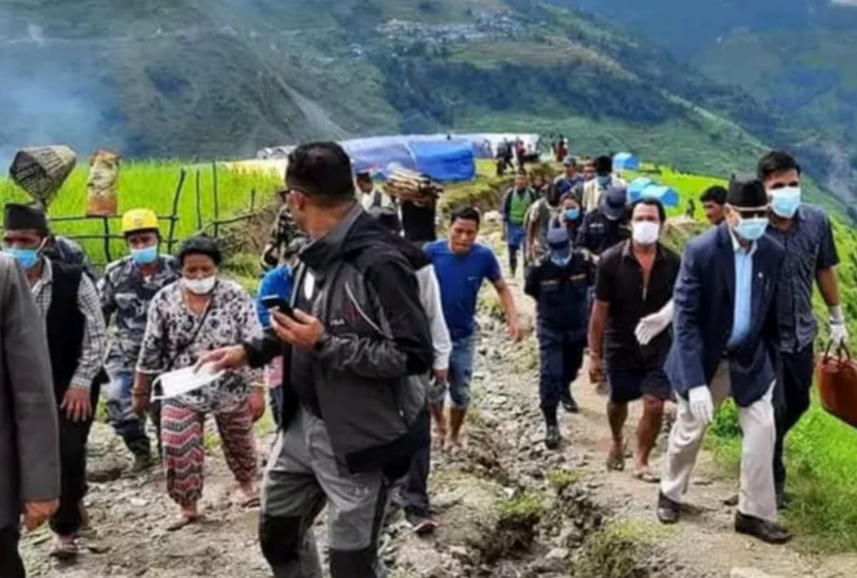 Chief Minister Dormani Paudel visits Nepal landslide stricken families