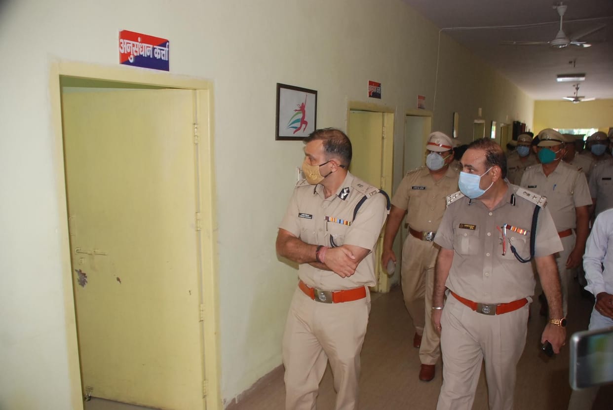 ADGP conducted formal inspection of police line, SP office and women station Jhajjar.