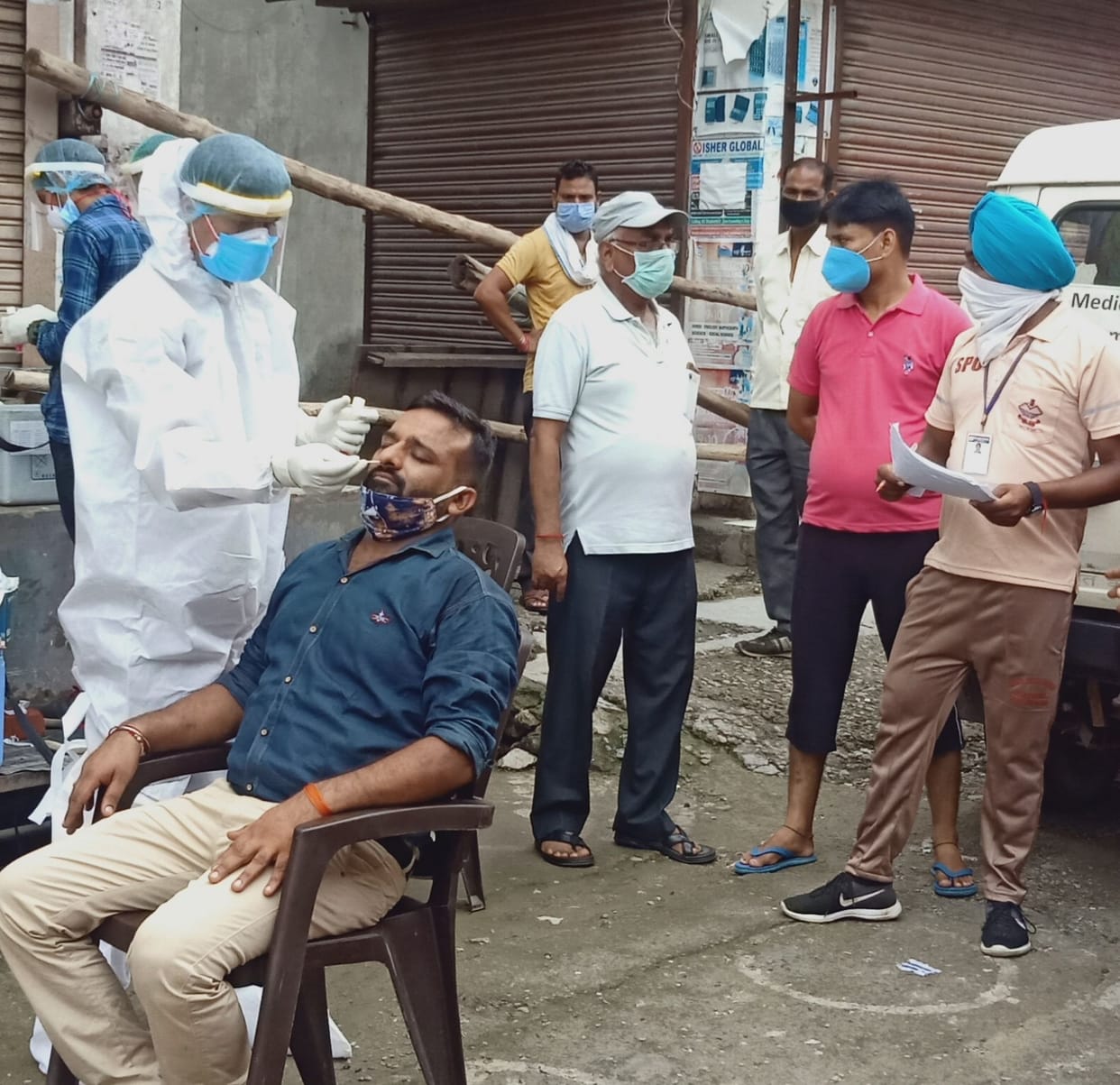 Sample Collected at Containment Zones