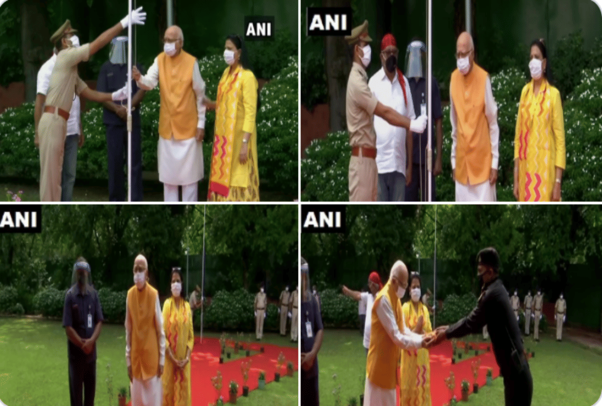 Independence Day 2020 Several leaders including Amit shah, LK Advani hoisted the flag on 74 independence day
