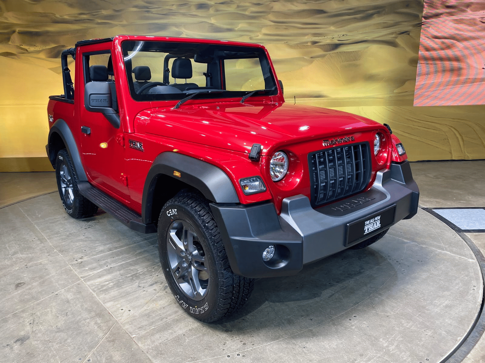 new Mahindra Thar 2020 craze Lamborghini car owner seeing the new SUV Anand Mahindra shares video