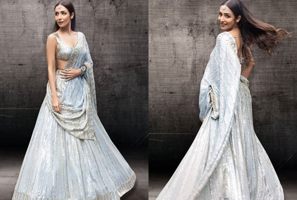 malaika arora celebrates independence day in advance in silver lehenga