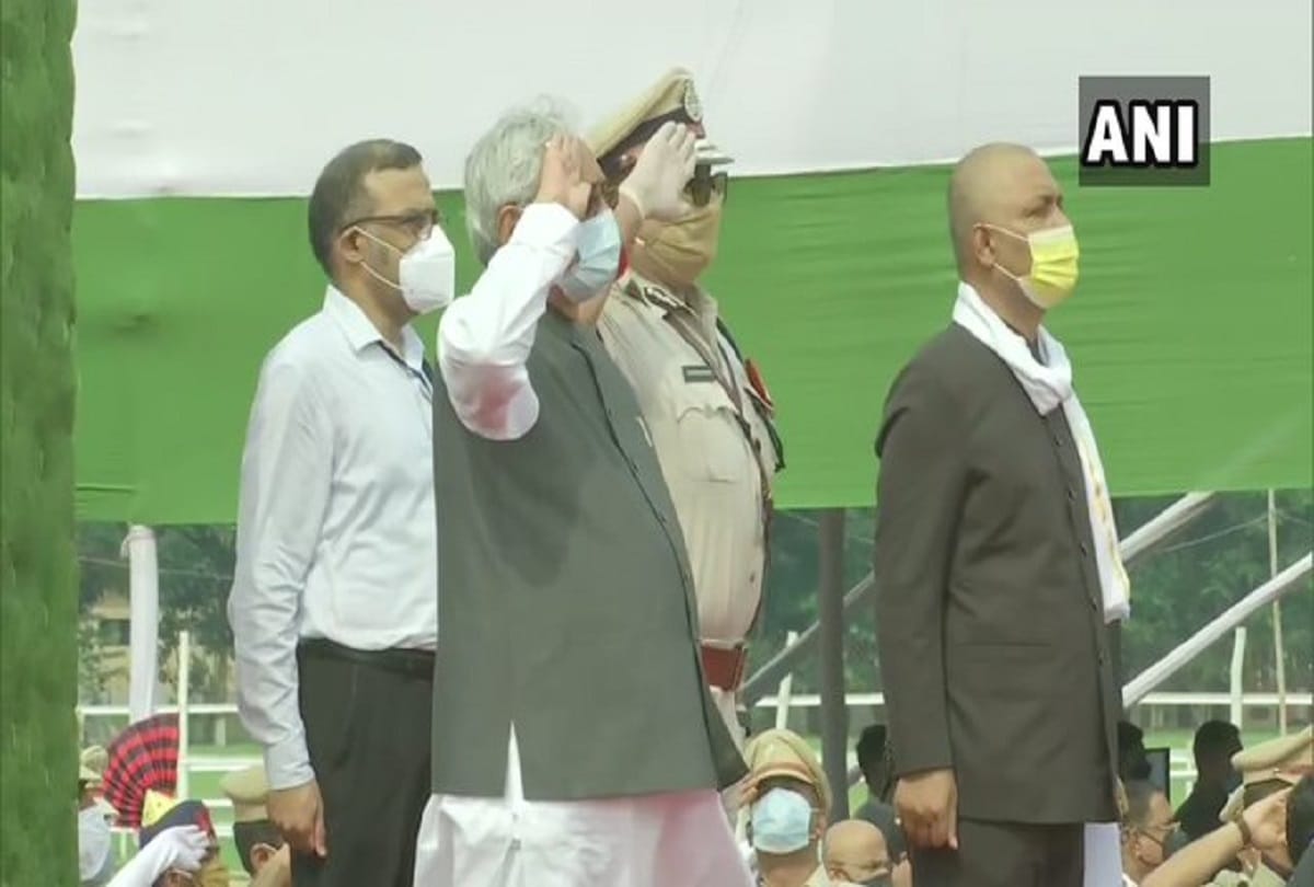Independence day 2020 Chief Minister Nitish Kumar hoisted the National Flag at Gandhi Maidan in Patna