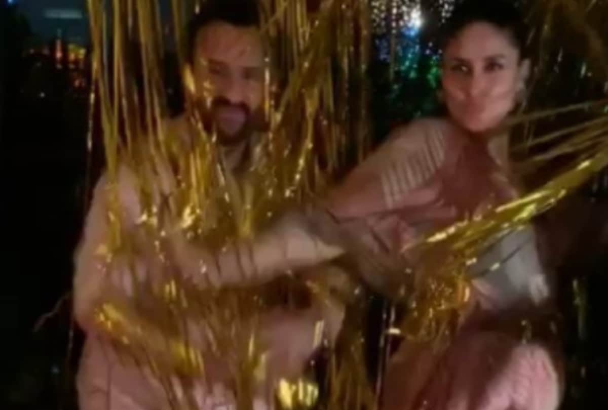 Saif Ali Khan Birthday Kareena Kapoor share video Baby Bump flaunt